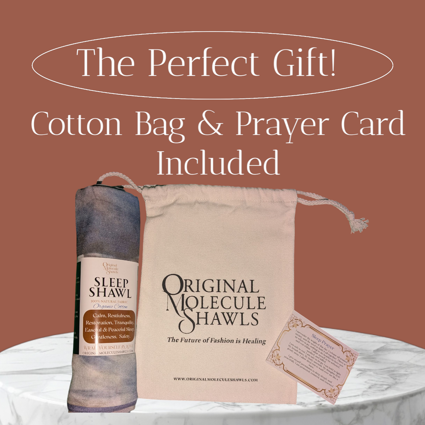 Organic Cotton Sleep Shawl – Owl Design for Peaceful Sleep & Nighttime Calm