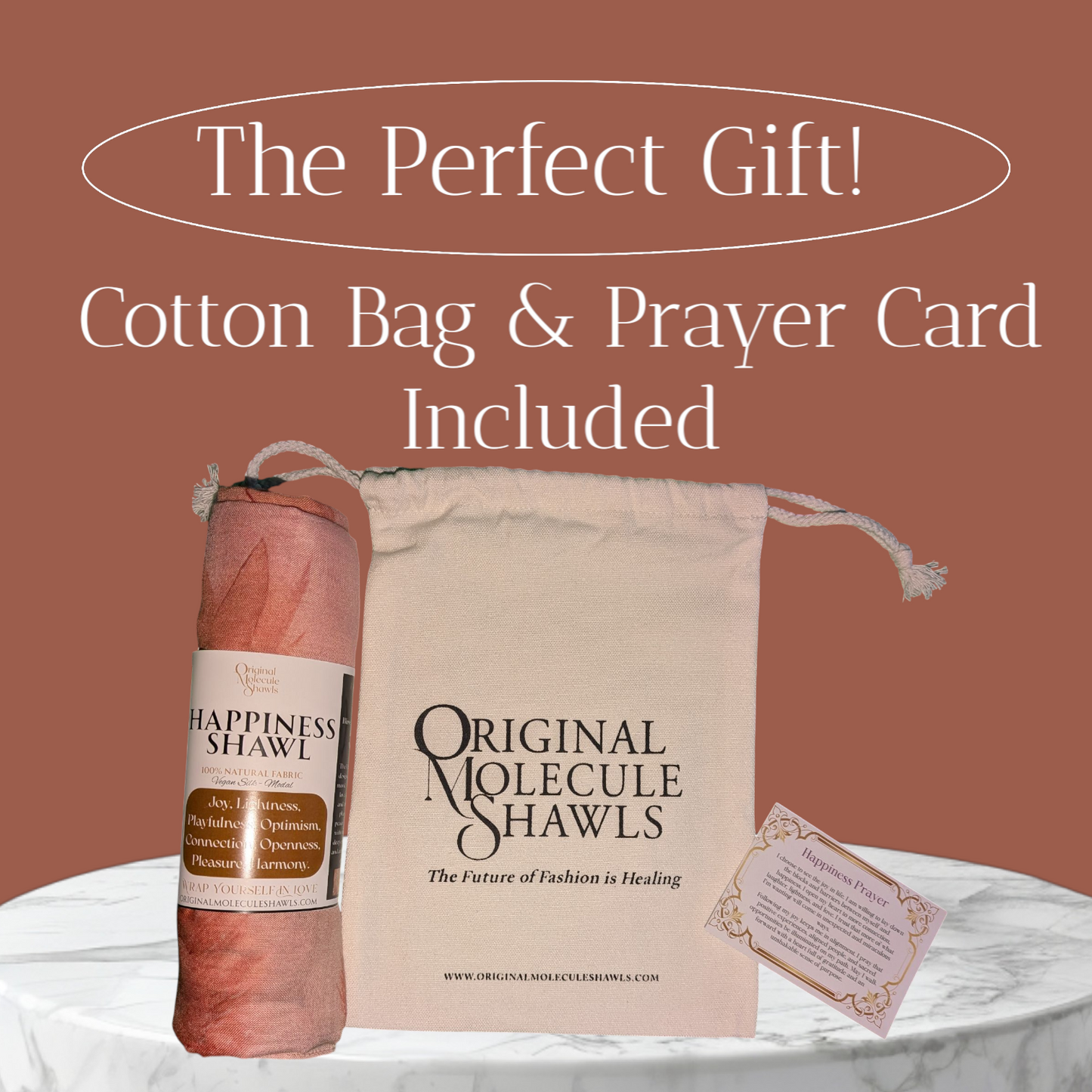 Happiness Shawl – Golden Angel Wings for Joy, Lightness & Mood Boost