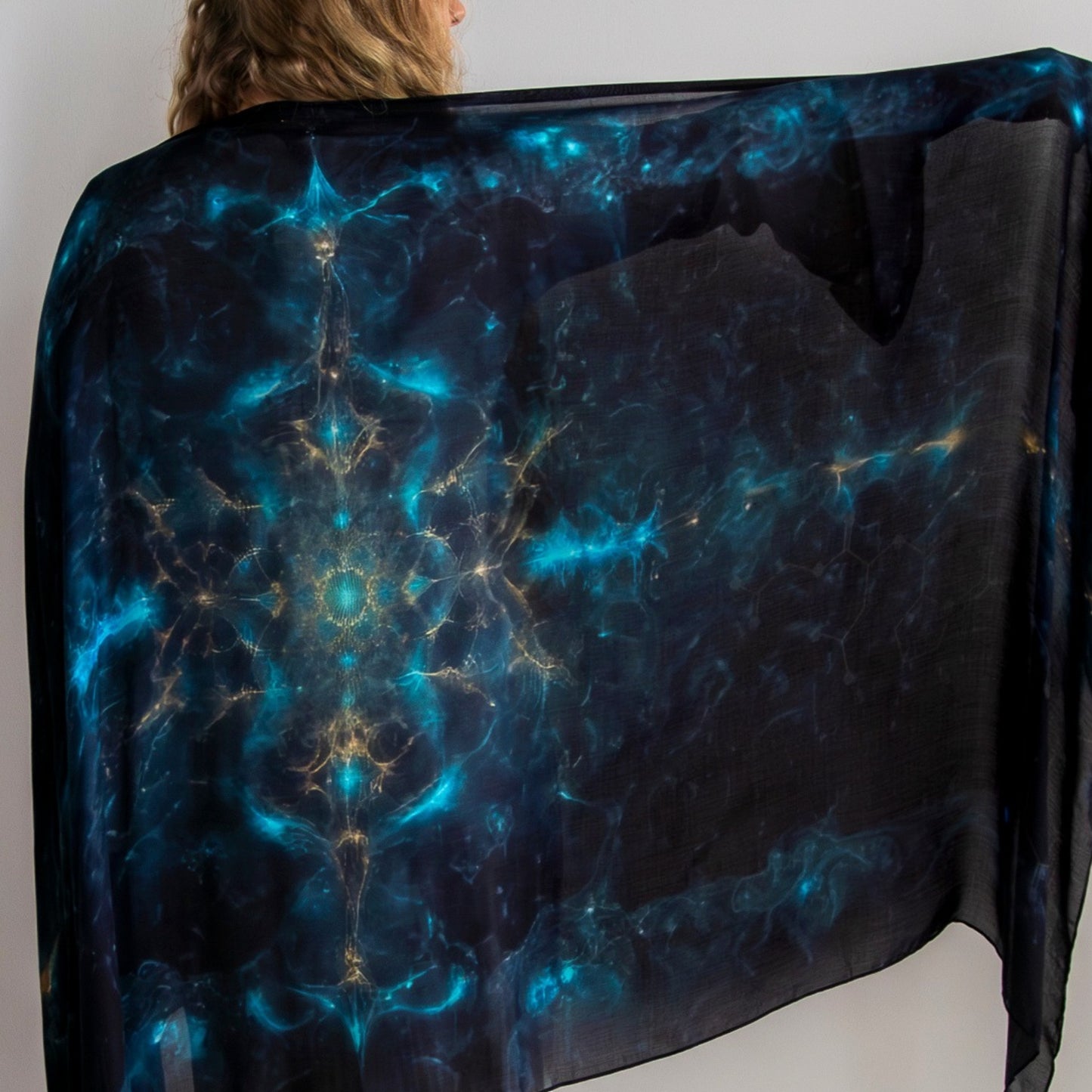 Self-Love Shawl – Emotional Safety & Self-Acceptance Wrap Geometric