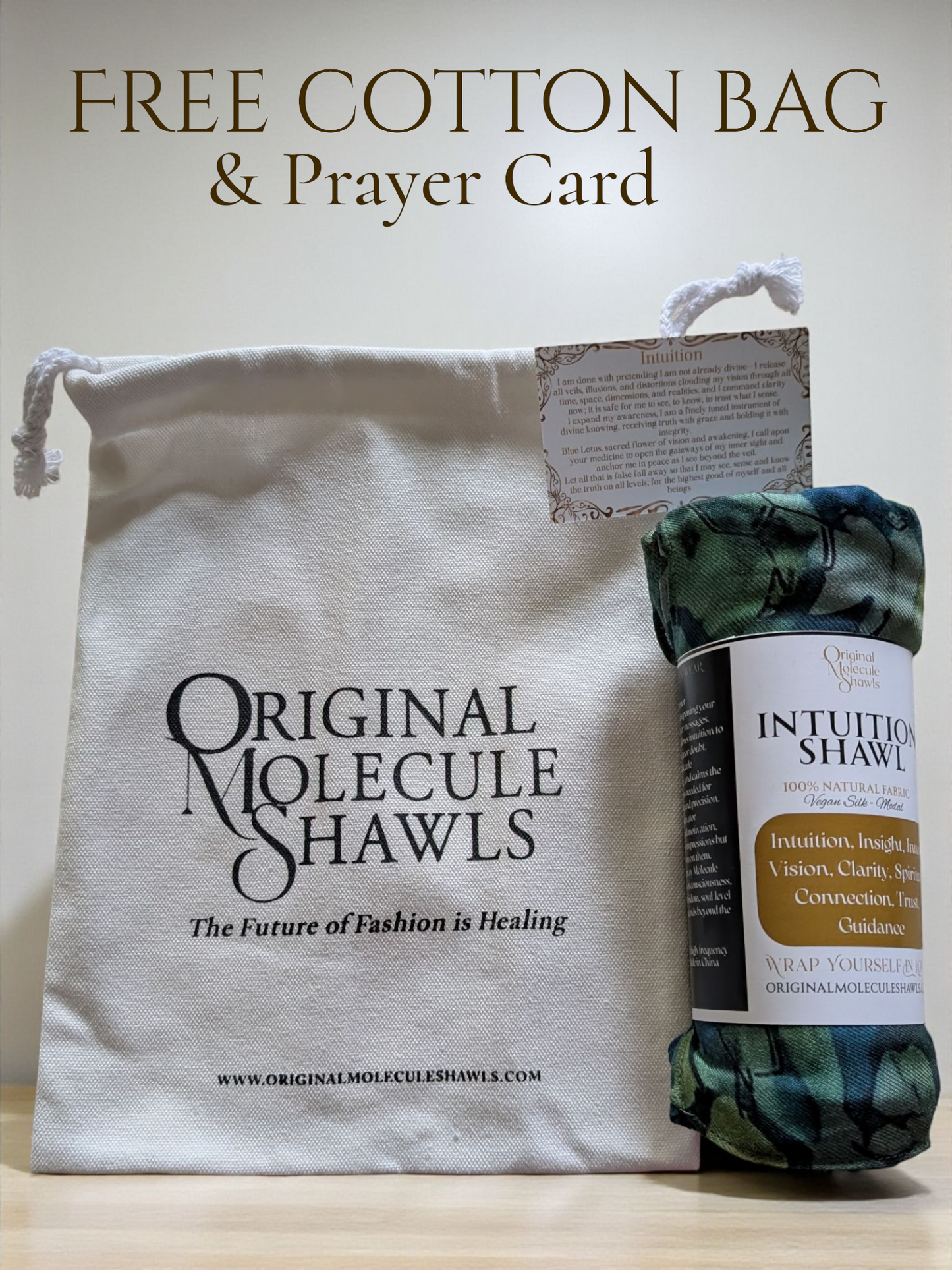 Intuition Shawl – Blue Lotus, Inner Guidance & Spiritual Clarity