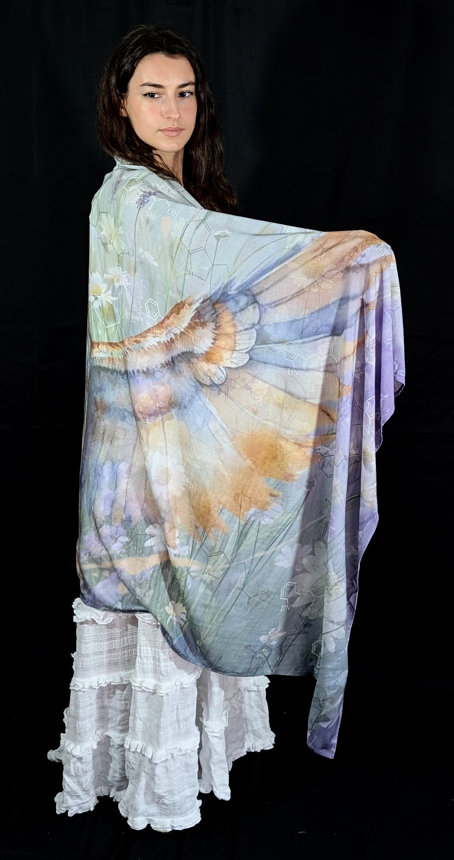 Organic Cotton Sleep Shawl – Owl Design for Peaceful Sleep & Nighttime Calm
