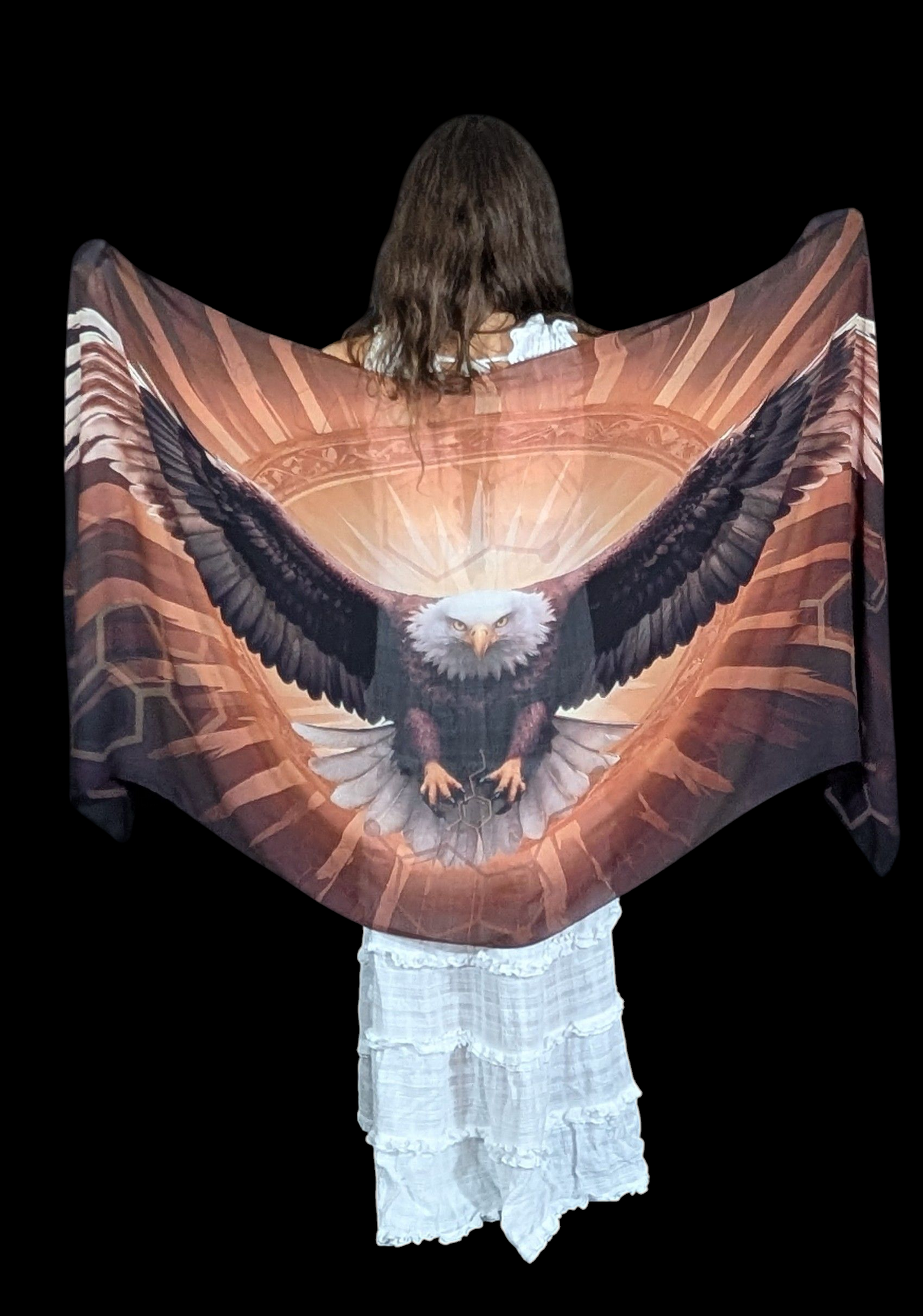 Modal Strength and Confidence Shawl, Eagle Wings