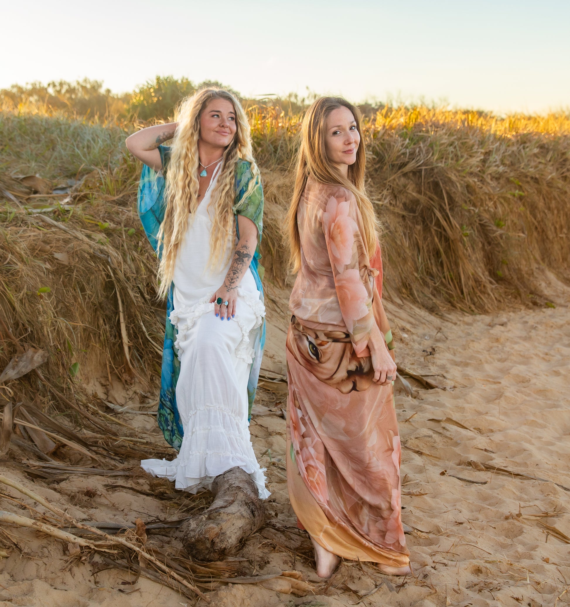 Powerful Expression Shawl lioness spirit animal kaftan vegan silk shamanic ceremonial shawl