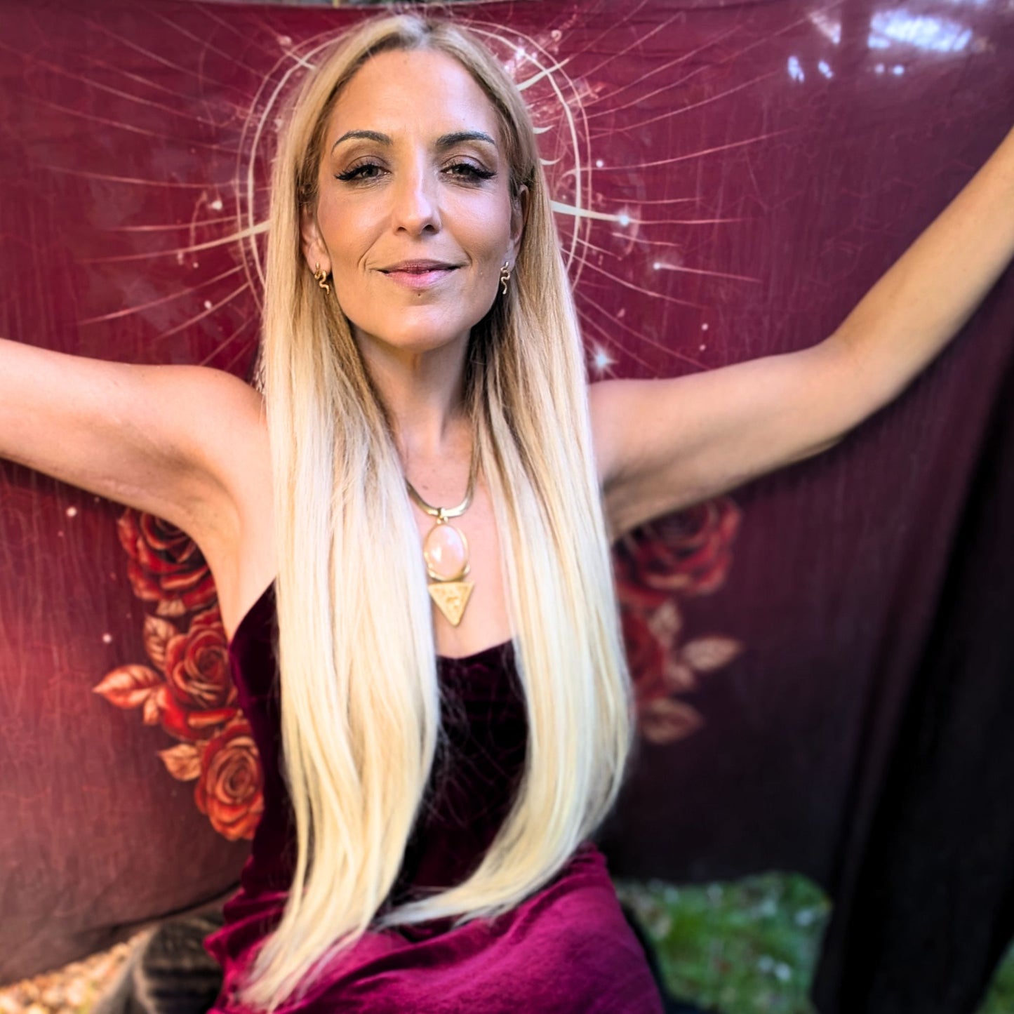 Priestess Awakening Bundle three-piece gift set with shawl, necklace and earrings