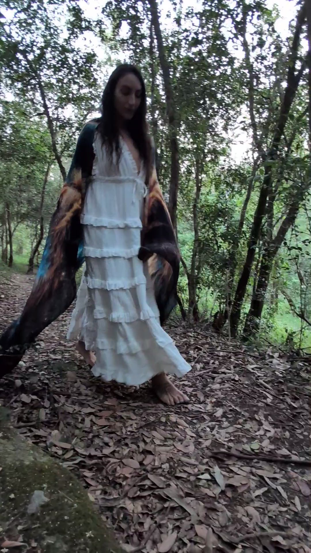 Ascension Shawl Christ Consciousness vegan silk Lord’s Prayer ceremonial kaftan