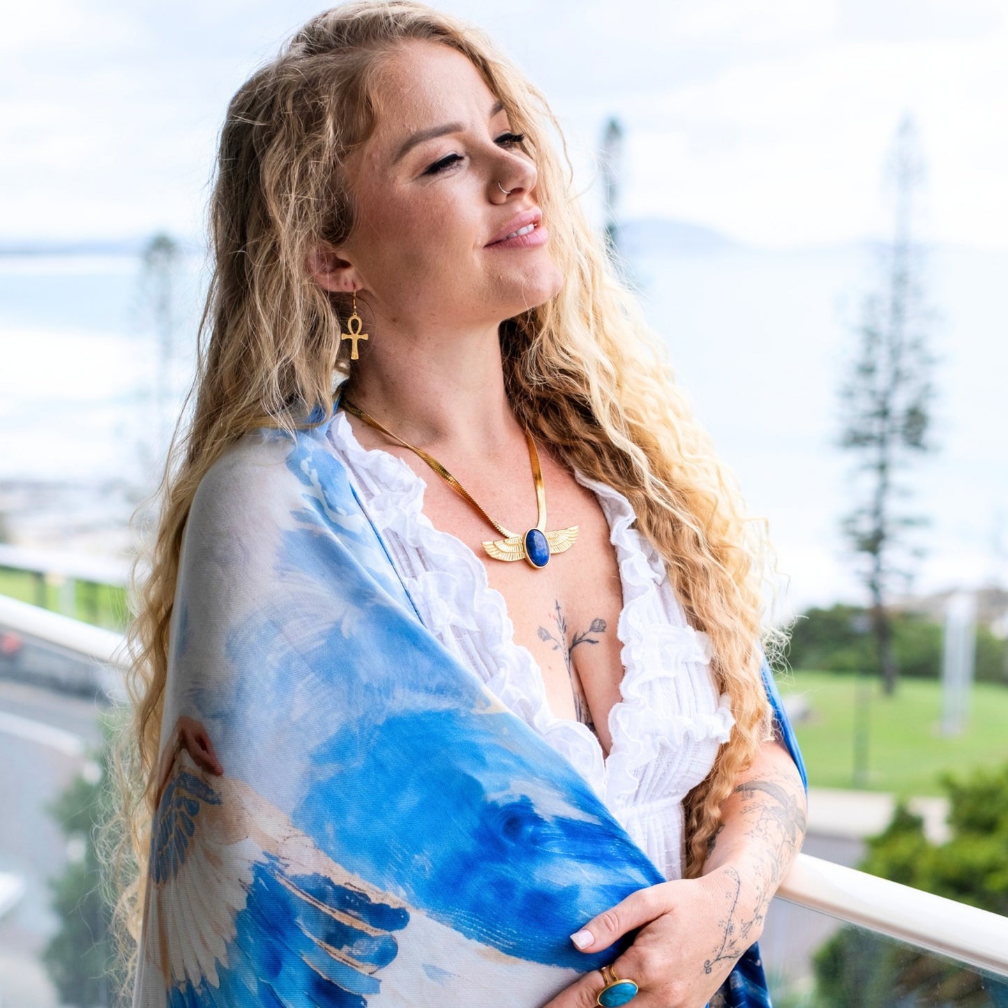Embodied Power Shawl – Isis Egyptian Goddess Wing Scarf