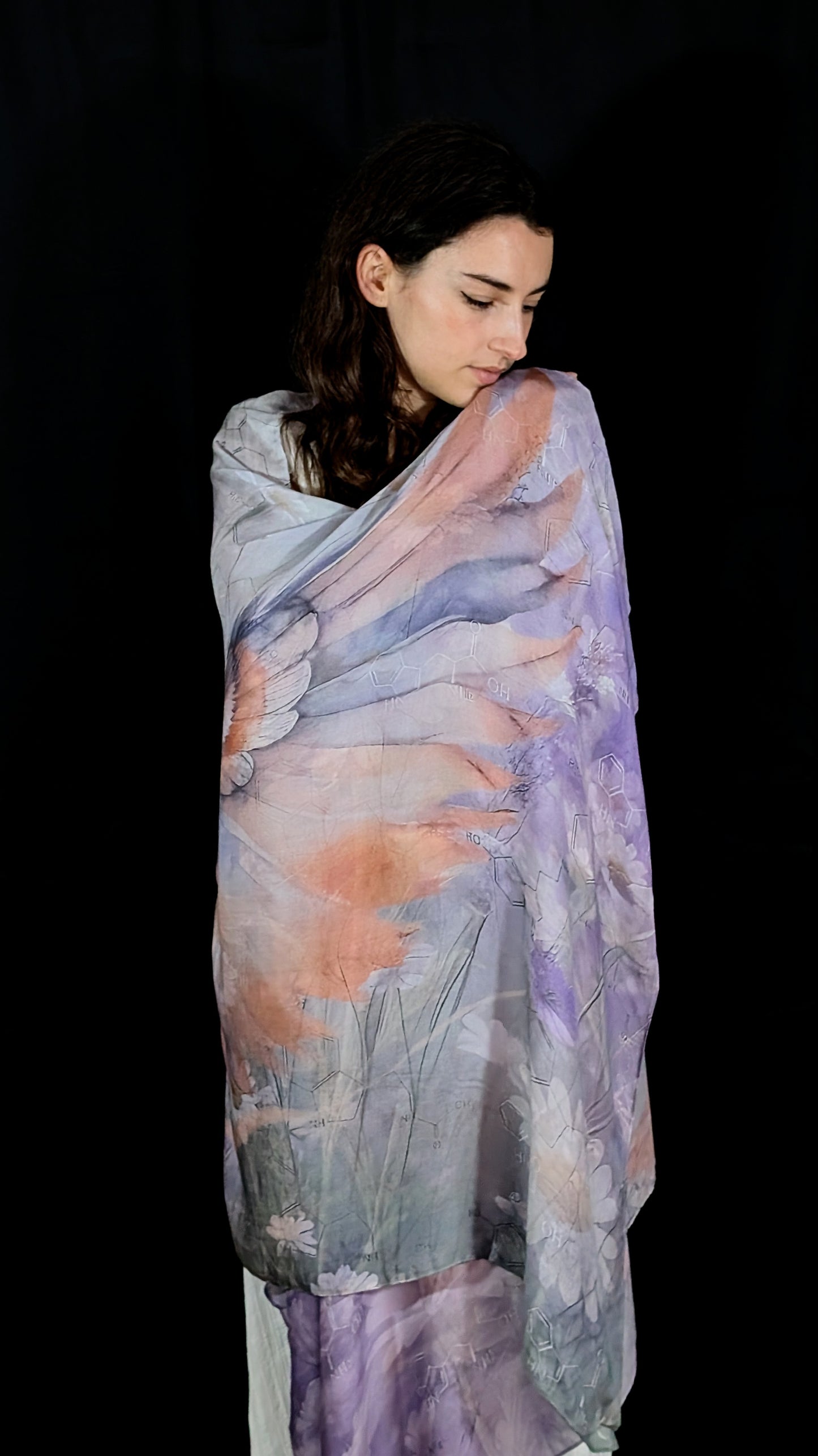 Modal Sleep Shawl – Owl Design for Deep Rest & Relaxation