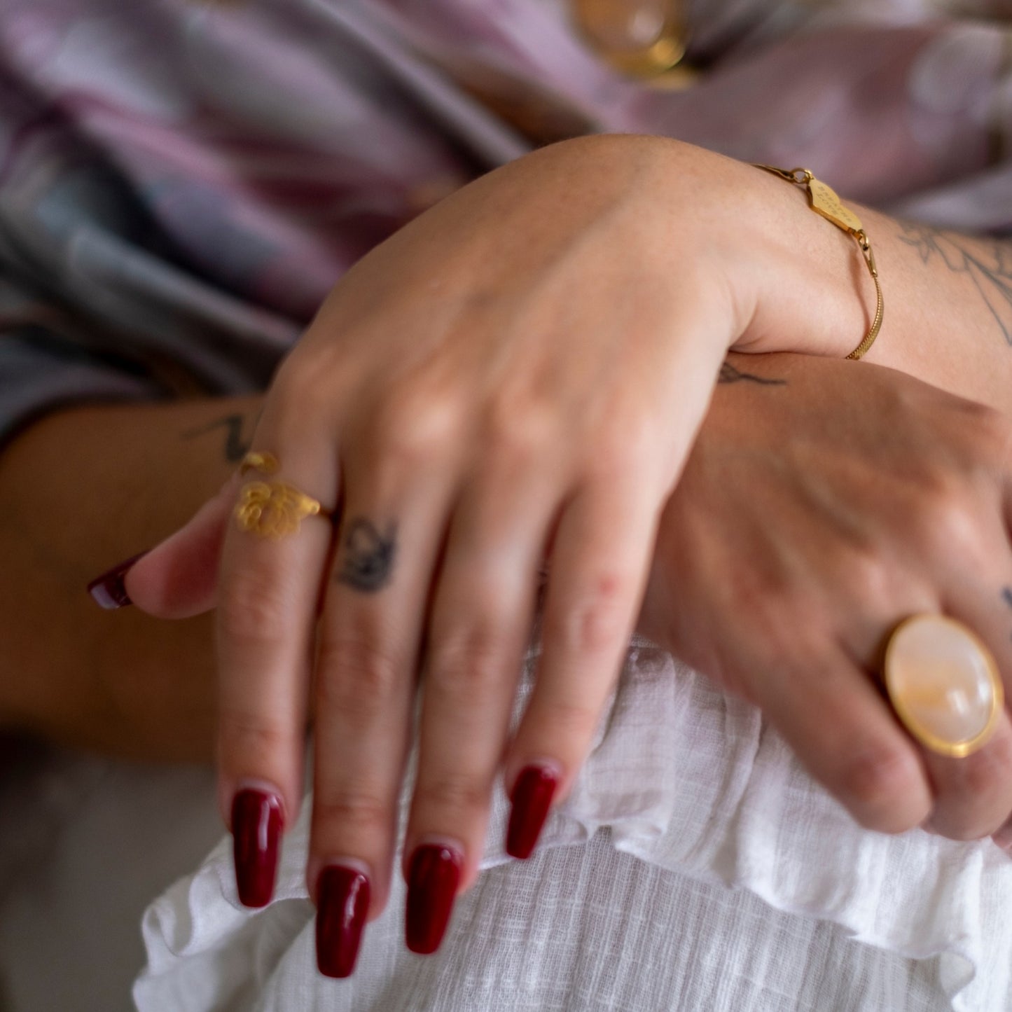 Breathe Love Bracelet | Spiritual Gold Bracelet