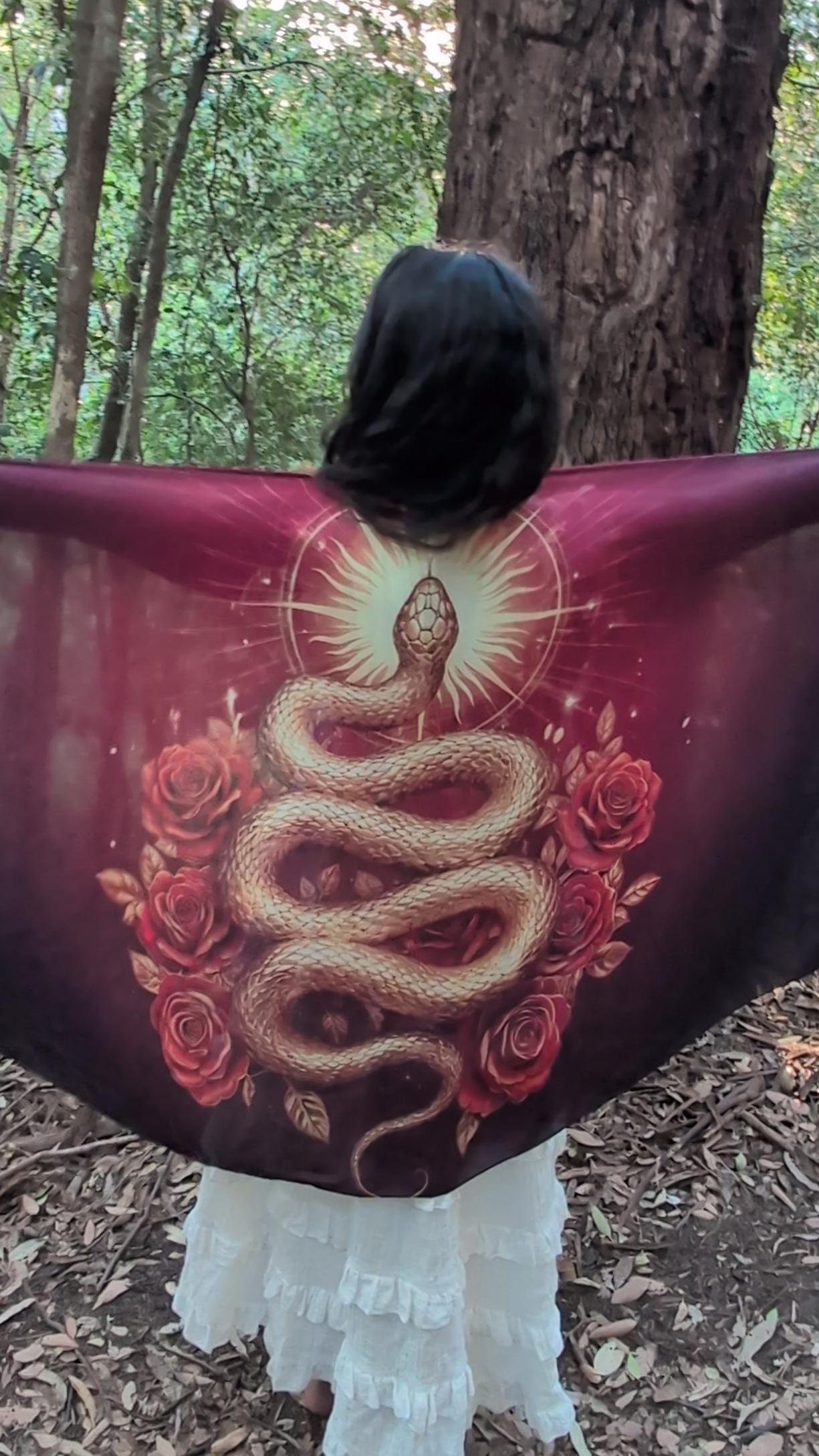 Priestess Awakening Bundle | Rose Quartz Necklace, Priestess Shawl & Snake Earrings