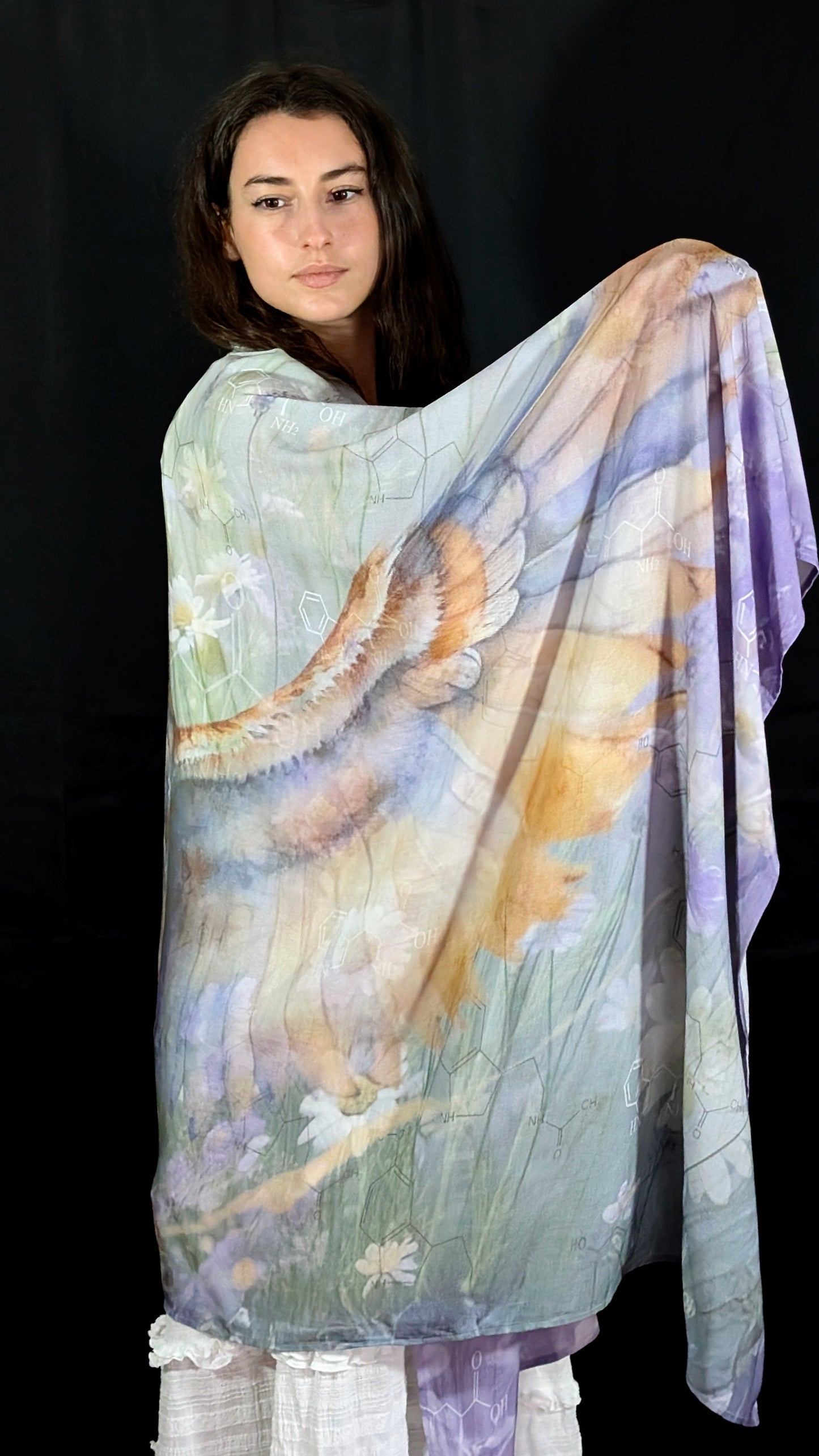 Organic Cotton Sleep Shawl – Owl Design for Peaceful Sleep & Nighttime Calm