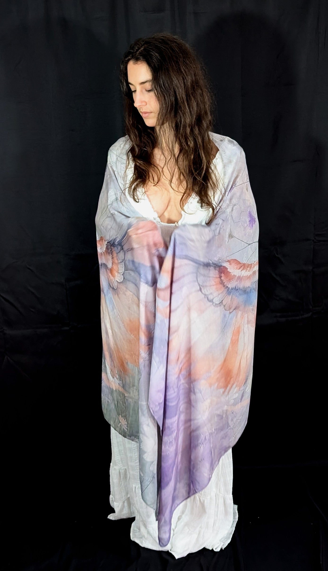 Modal Sleep Shawl – Owl Design for Deep Rest & Relaxation