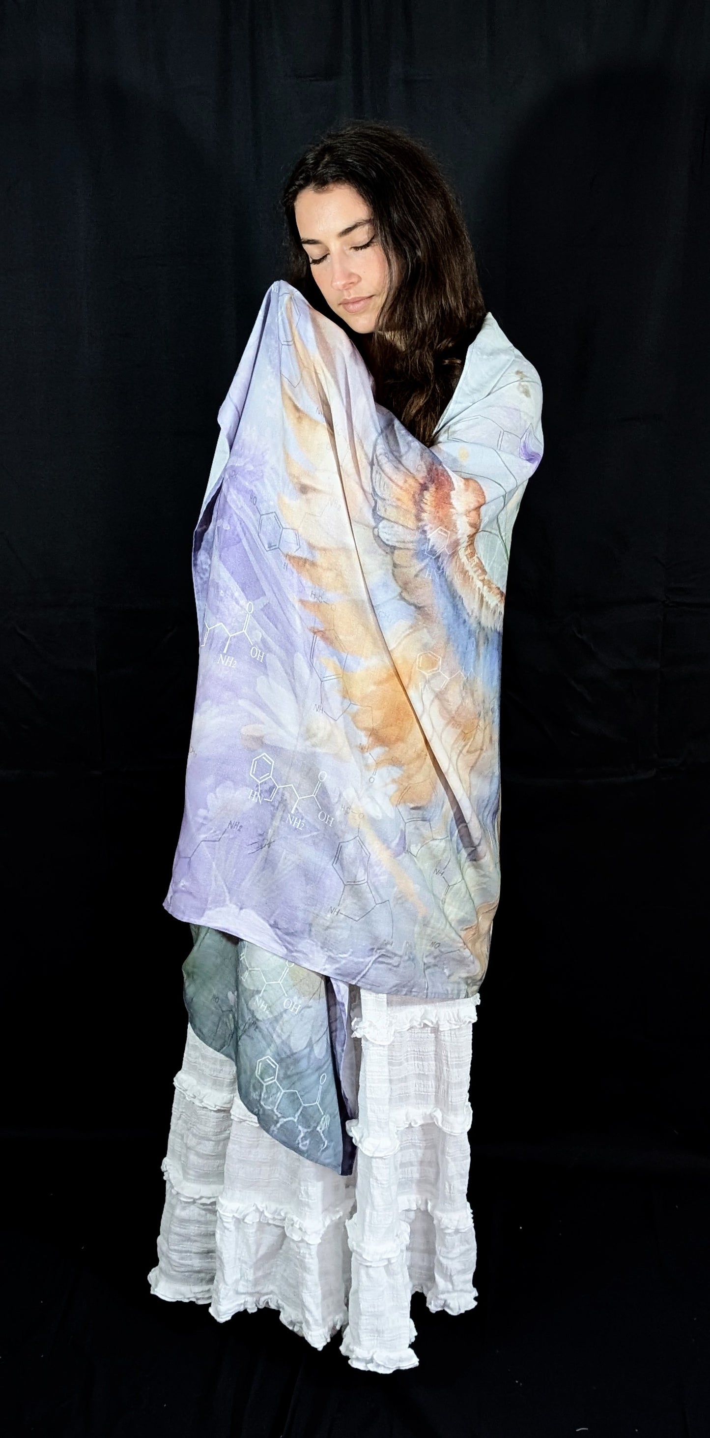 Organic Cotton Sleep Shawl – Owl Design for Peaceful Sleep & Nighttime Calm