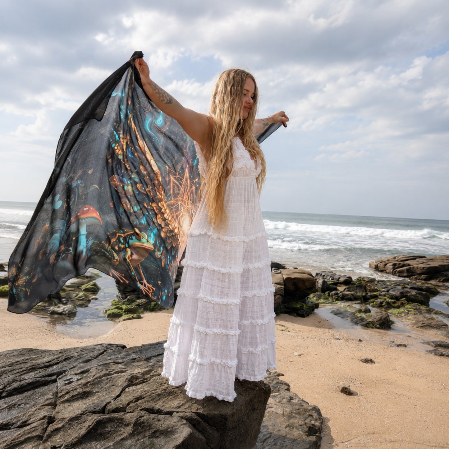 Expansion Shawl – Winged Ceremony Clothing for Expanded States