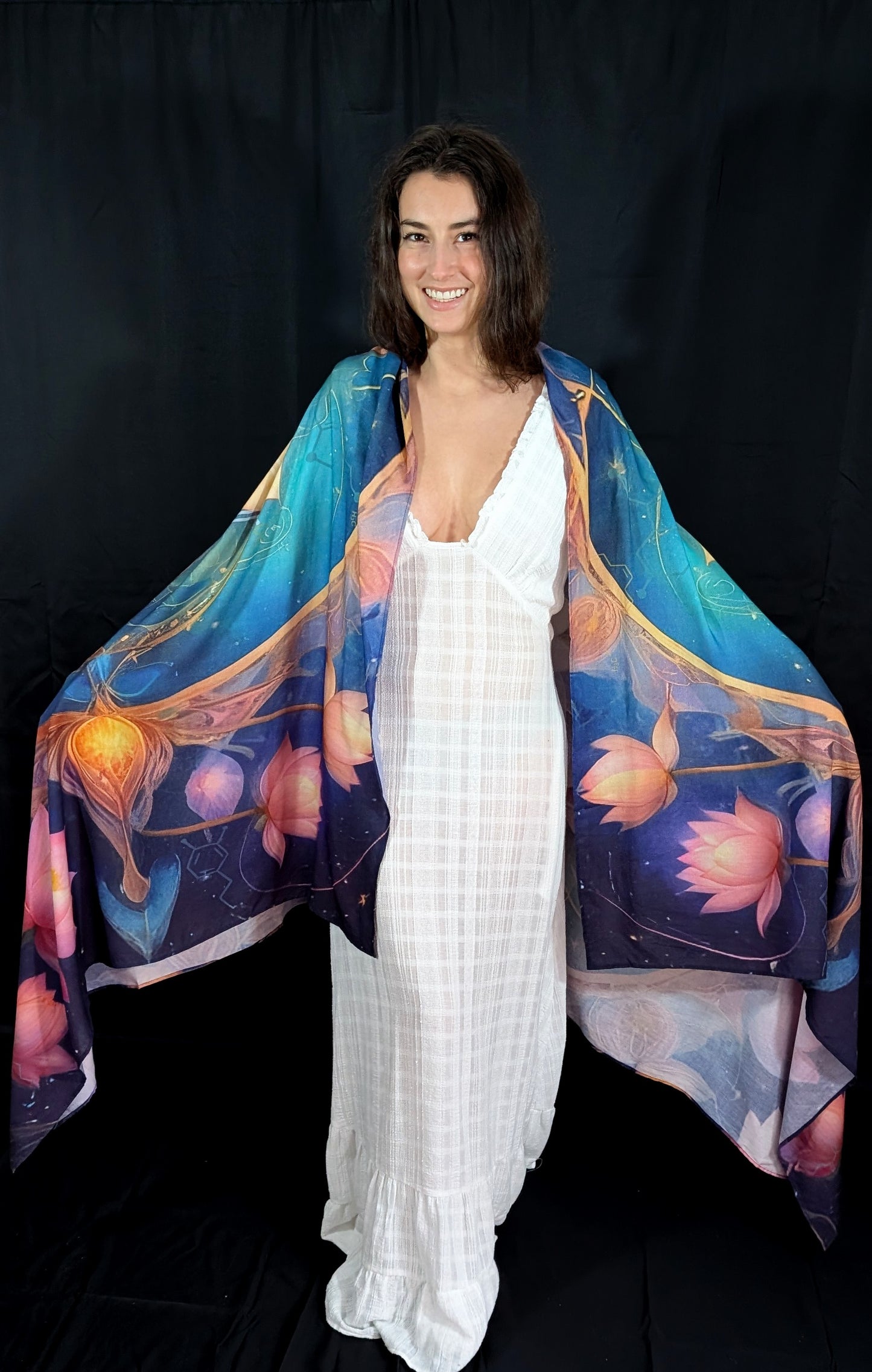 Organic Cotton Calm Shawl – Soothing Wrap for Anxiety & Inner Peace