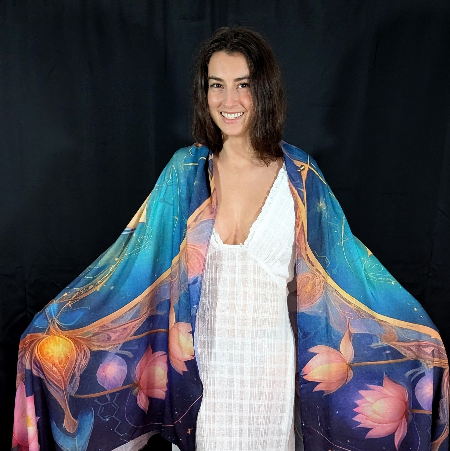Organic Cotton Calm Shawl – Soothing Wrap for Anxiety & Inner Peace