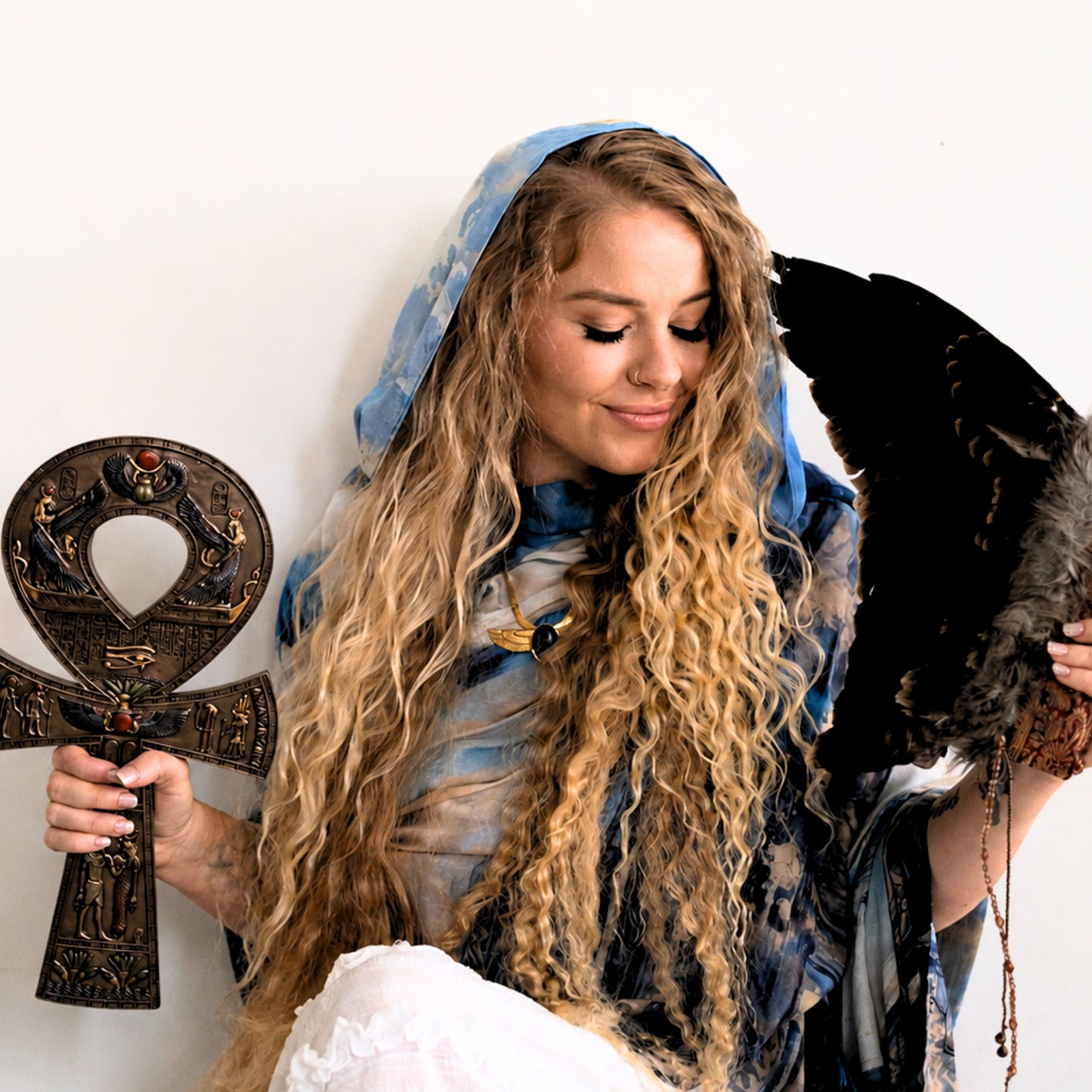 Embodied Power Shawl – Isis Egyptian Goddess Wing Scarf