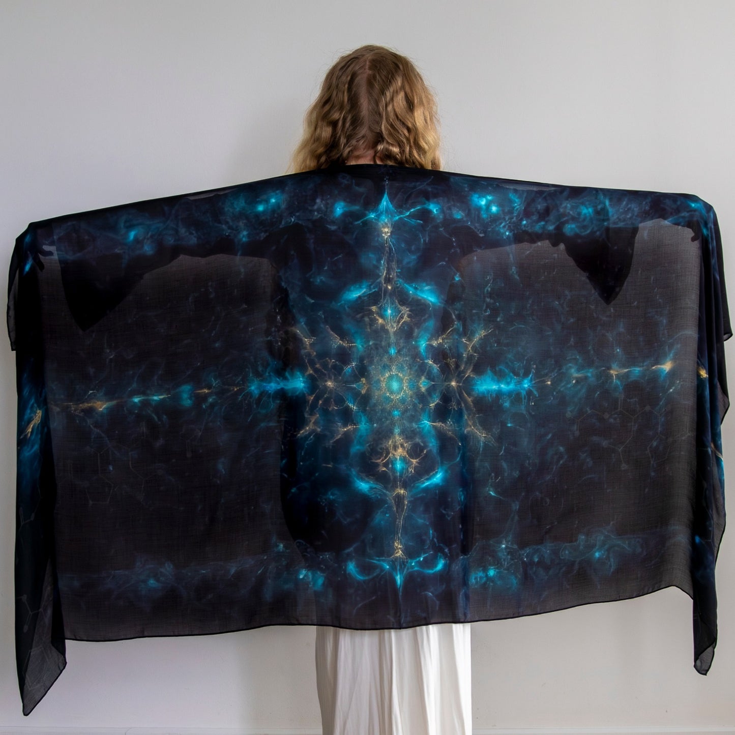 Self-Love Shawl – Emotional Safety & Self-Acceptance Wrap Geometric