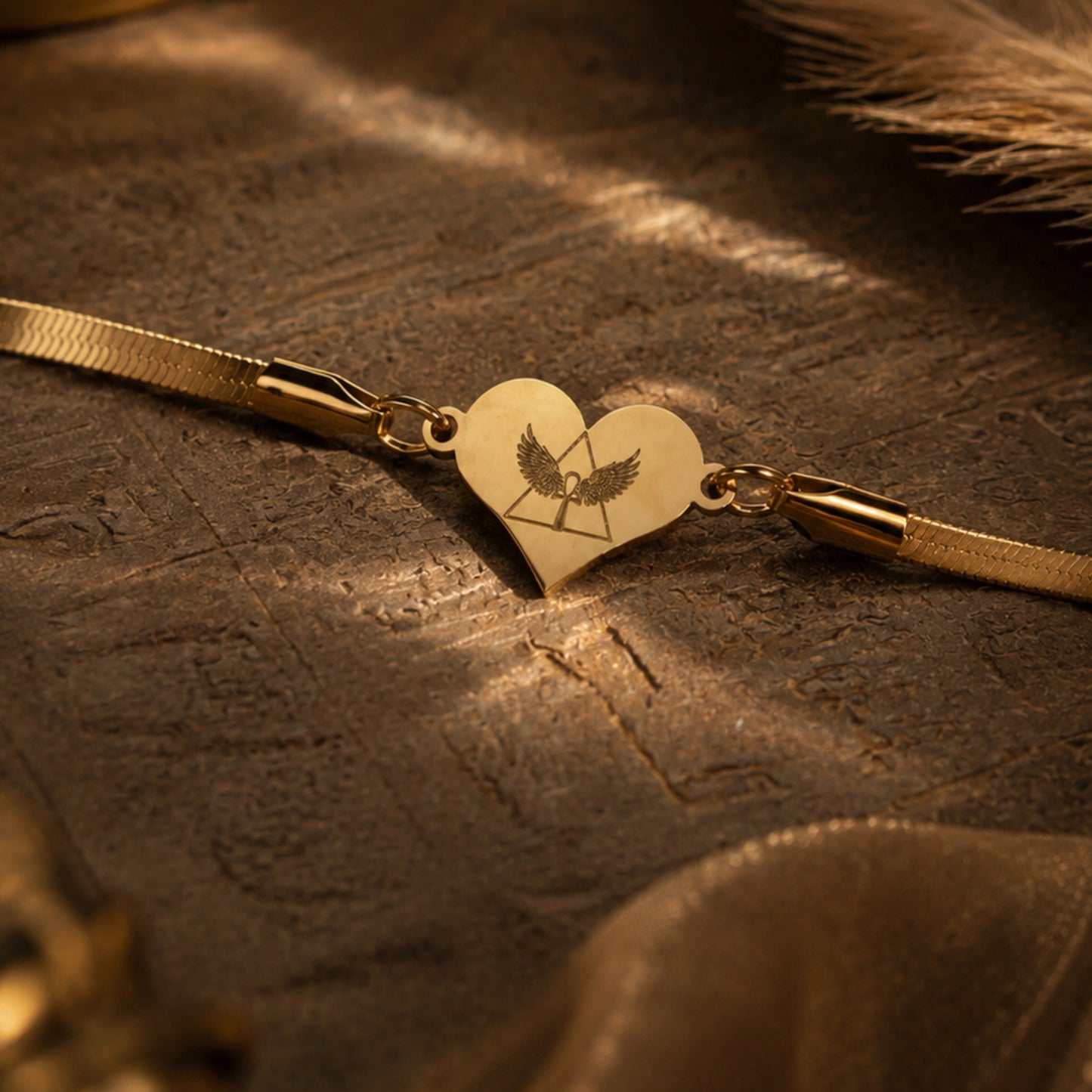 Breathe Love Bracelet | Spiritual Gold Bracelet