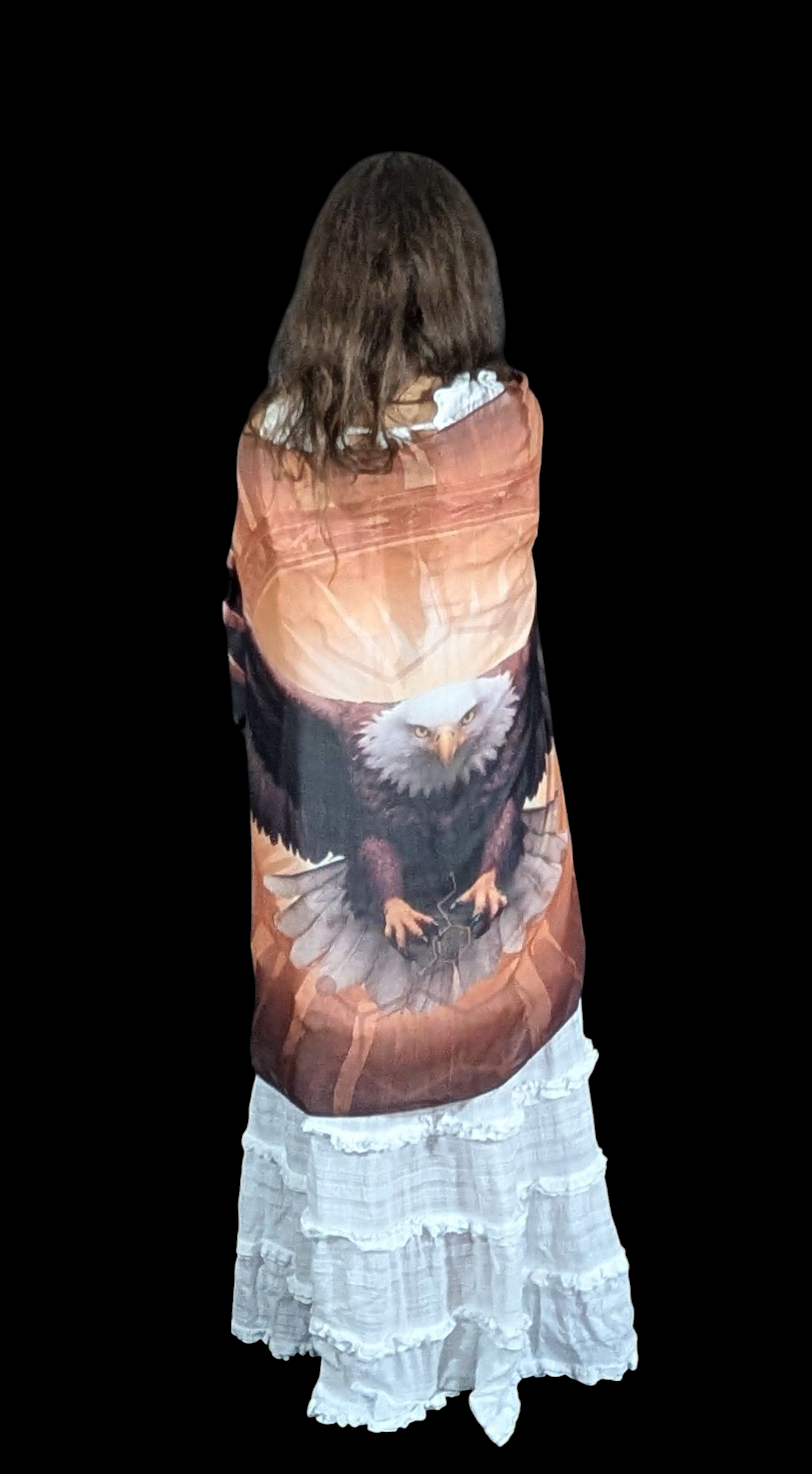 Modal Strength and Confidence Shawl, Eagle Wings