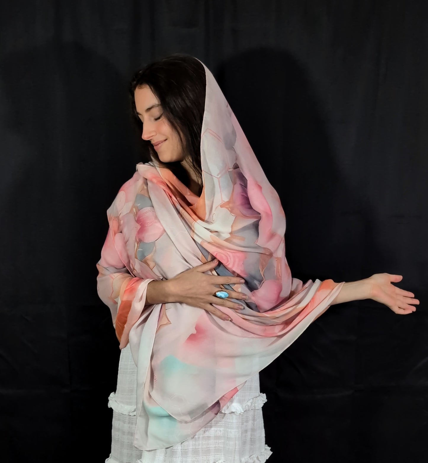 Modal Bliss Shawl – Divine Feminine Wrap for Joy & Emotional Harmony