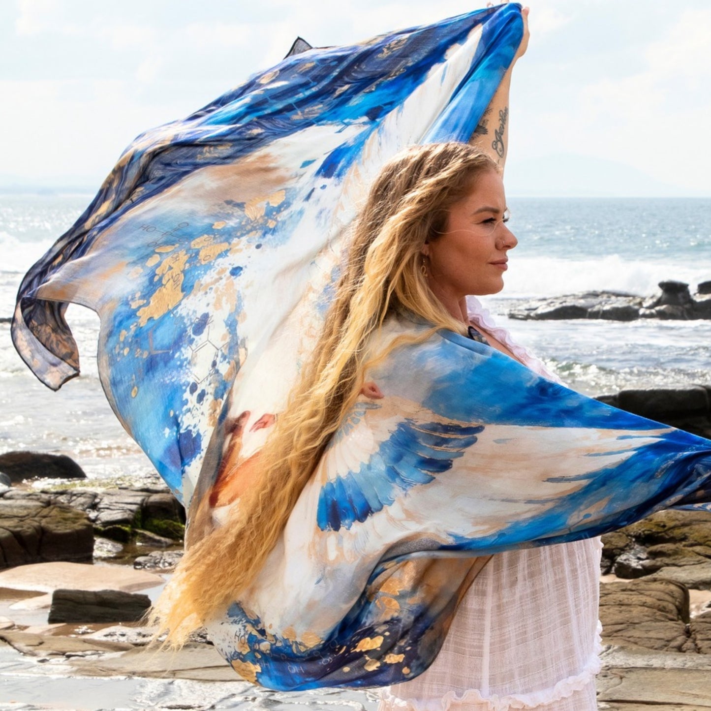 Embodied Power Shawl – Isis Egyptian Goddess Wing Scarf